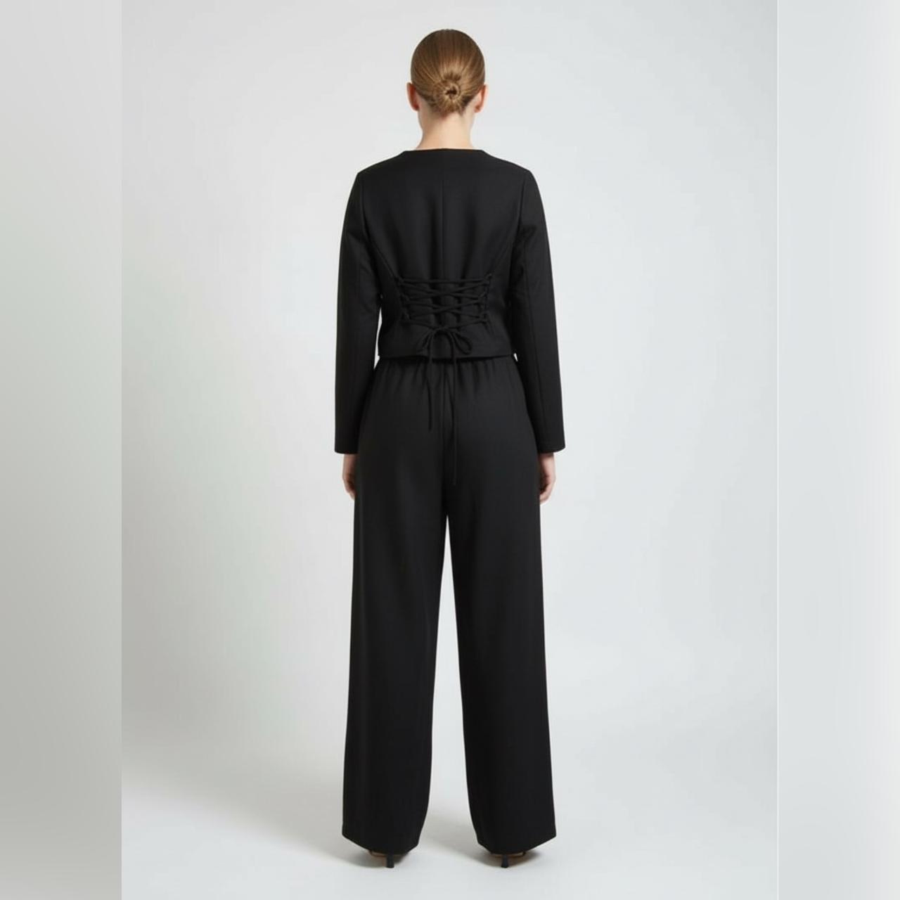 Women's Stylish Blazer Set (Blazer & Trouser) With Adjustable Lace For Any Size.