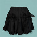 Bow Mini Skirt - Cute Two Bow Skirt With Lightweight Comfort Fabric