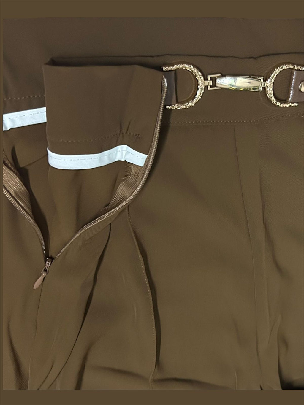 Brown Formal Trouser Pant - A High Quality Formal Trouser Pant With Side Zip and No Pockets