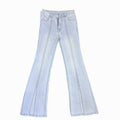 Blue Denim Bootcut Stretchable Low Waist Jeans
