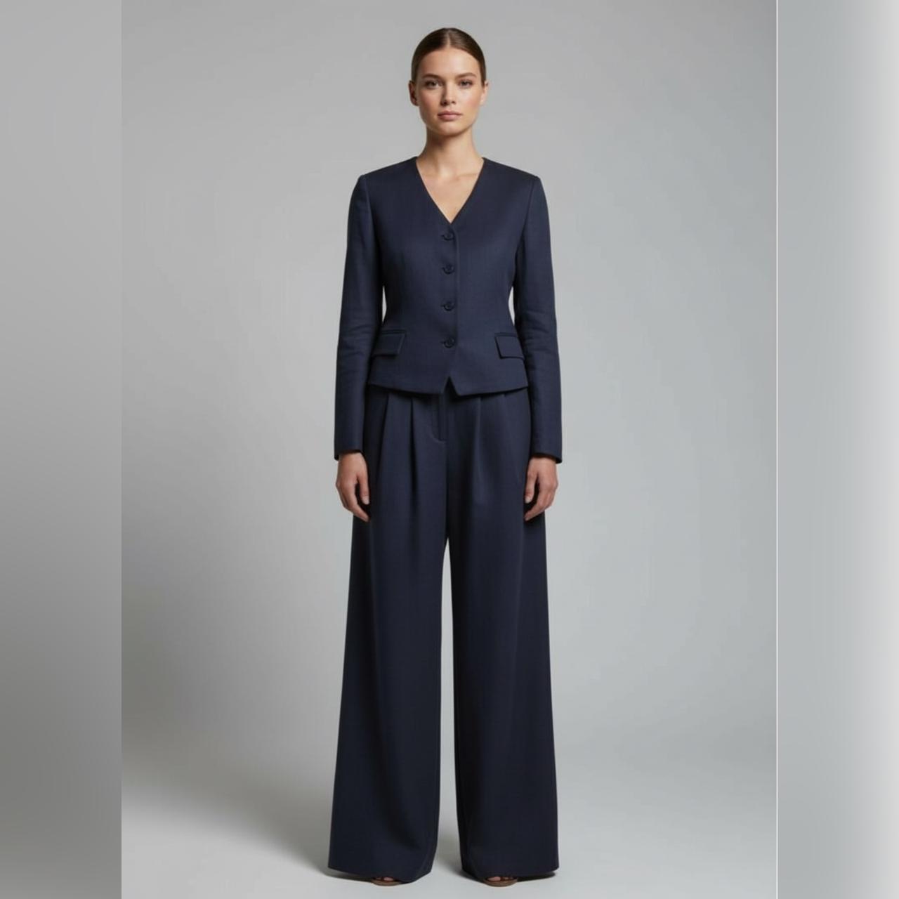 Women's Stylish Blazer Set (Blazer & Trouser) With Adjustable Lace For Any Size.